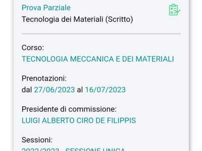 Oggi per prenotarsi a una sessione basta accedere all�app o al portale della facolt� selezionando il nome della materia e la data della prova